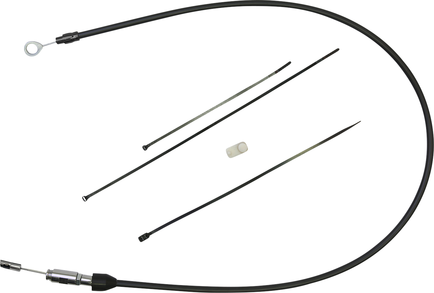 DRAG SPECIALTIES Quick Connect Clutch Cable - Upper - 38 inches - Black/Black (Part #6323404HE)
