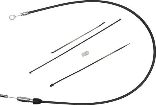 DRAG SPECIALTIES Quick Connect Clutch Cable Upper Part 4323416HE - 50 inches Black/Chrome