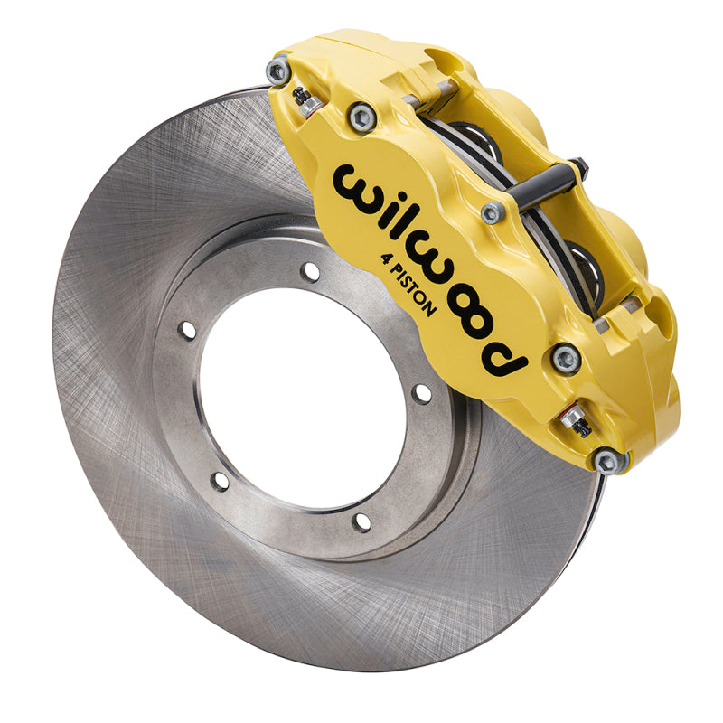 Wilwood kit front FNSL4R PORS 911 1984- 89 3.5 MT 11.10X.95 rotor yellow W/LINES