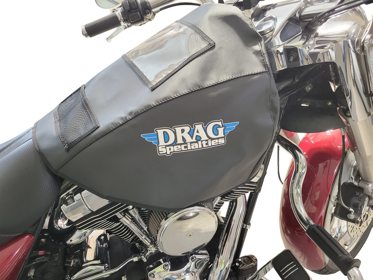 DRAG SPECIALTIES, DRAG SPECIALTIES Fuel Tank Service Cover X80-6028 for Dyna, Softail, Touring, and Trike Models