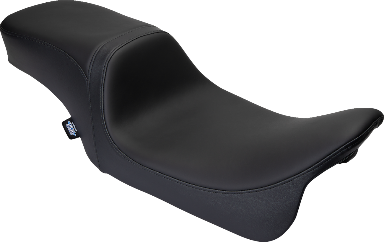 DRAG SPECIALTIES SEATS, Drag Specialties Seats Predator 2-Up Seat for Harley FL 2008-2023 with Solar Leather and Black Finish (Part No. 08801-1495)