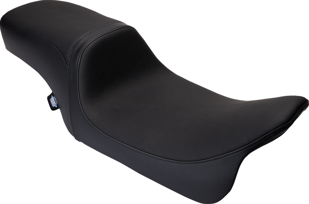 DRAG SPECIALTIES SEATS, Drag Specialties Seats Predator 2-Up Seat - Black Vinyl - Smooth Finish for FLH/FLT 2008-2024, Part #0801-1487