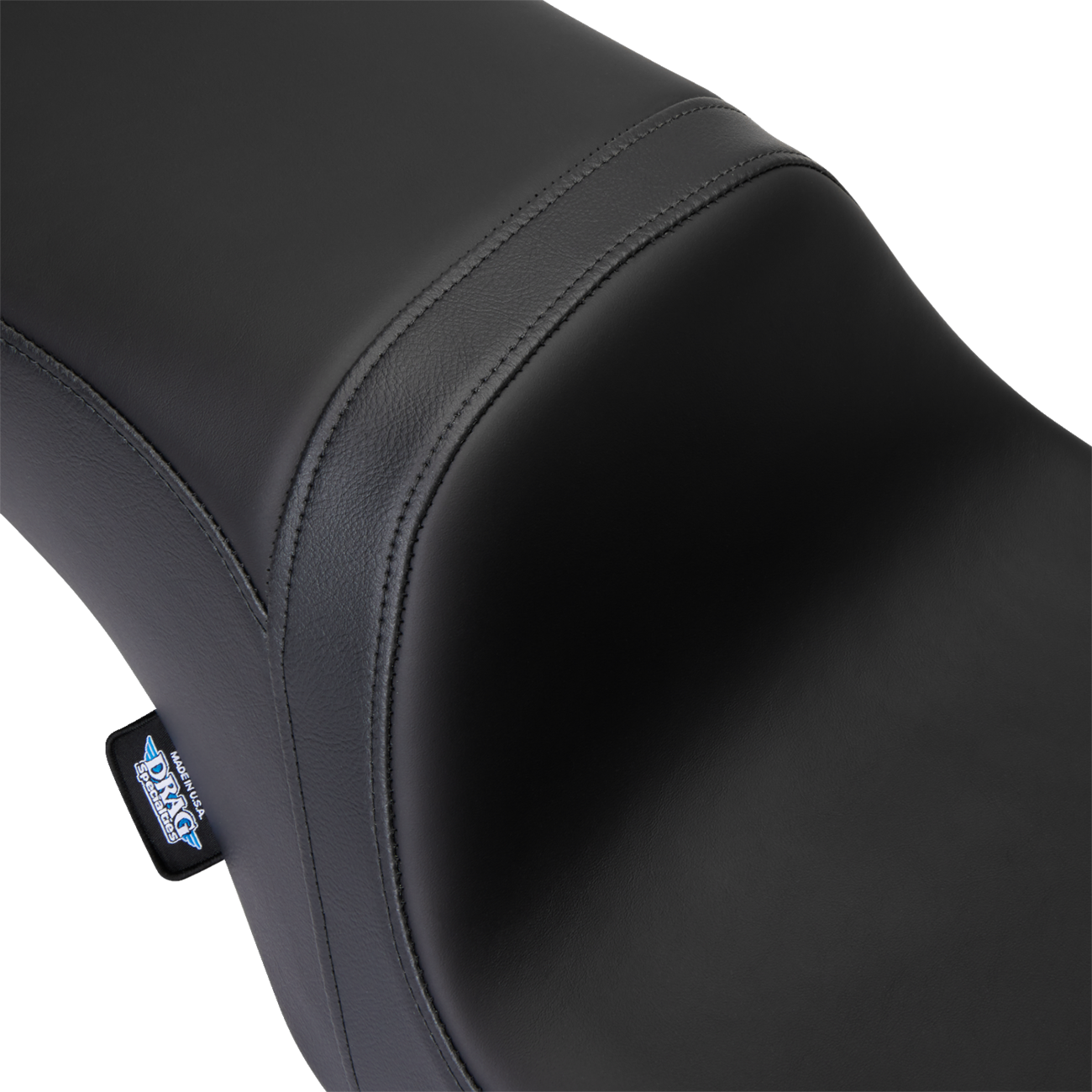 DRAG SPECIALTIES SEATS, Drag Specialties Seats Predator 2-Up Seat for Harley FL 2008-2023 with Solar Leather and Black Finish (Part No. 08801-1495)