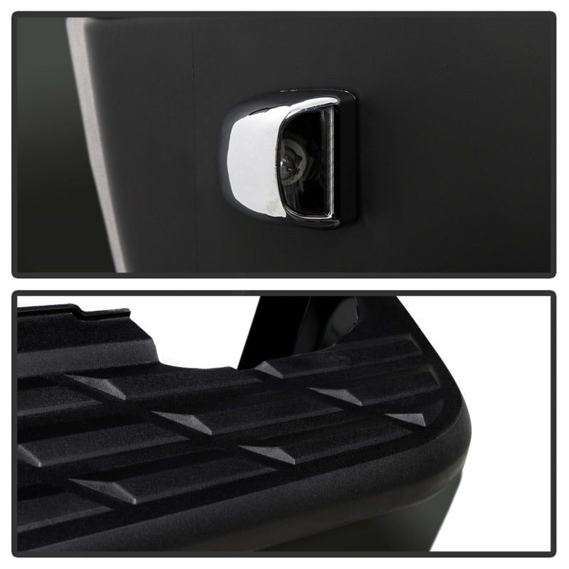 xTune 07-13 Chevy Silverado 1500 w/Parking Sensor OEM Style Steel Rear Bumper - BLK RB-CS07-SET-WS-B