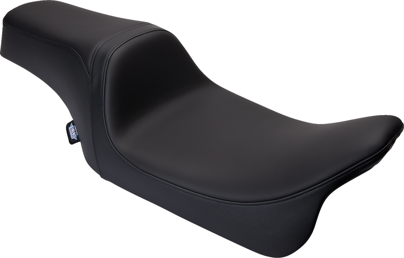 DRAG SPECIALTIES SEATS, DRAG SPECIALTIES SEATS Predator 1Up Seat - Solar Leather - Black - Smooth for FLH '08-'23 (Part #08011493)