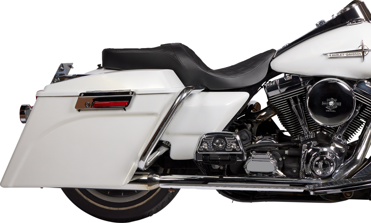 DRAG SPECIALTIES SEATS, DRAG Specialties Seats Freedom Seat with Vinyl Cover for Harley FLH 1997-2007, Part #08011504-4676B
