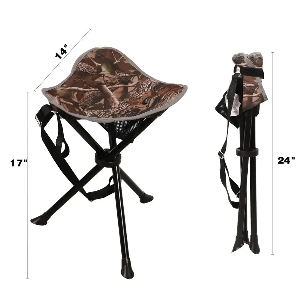 Lightweight Folding Tripod Stools for Hunting and Camping