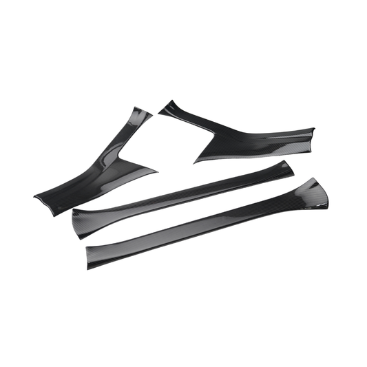 JDMuscle [22-26 WRX] Pre-preg Carbon Fiber Door Sill Scuff Covers (4PCs)