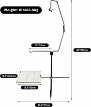 Load image into Gallery viewer, Folding Swivel Campfire Grill Heavy Duty Steel Grate with Carrying Bag for Outdoor Open Flame Cooking