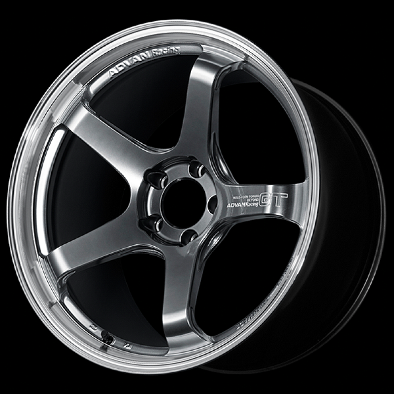 Advan GT Beyond 17X9.0 / +45 Offset / 5x114.3 BC / +45mm Bore / Machining and Hyper Platinum Black