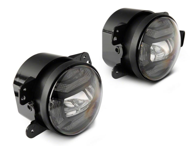 Raxiom 07-18 Jeep Wrangler JK Axial Series 4-In LED Fog Lights- Clear