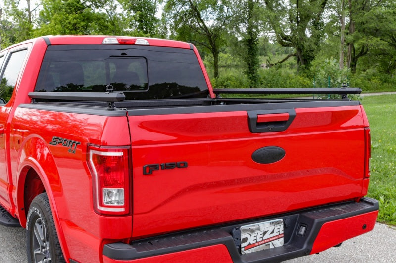 Deezee 14-23 Chevrolet Silverado Hex Series Side Rails - Texture Black 8Ft Bed