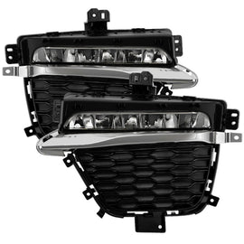Spyder 22-24 Jeep Grand Cherokee (2-Row) OEM LED Fog Lights w/Switch - Clear (FL-JGC22-LED-C)