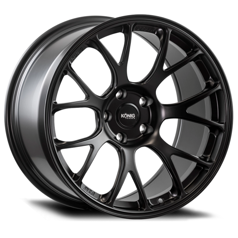 Konig Forged F1M 19X11 5X120 ET44 Satin Black Knurled Bead