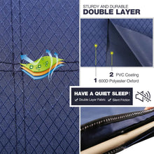 Load image into Gallery viewer, Folding Camping Cots for Adults Heavy Duty, Blue Grey