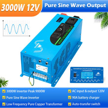 Load image into Gallery viewer, 2000W/ 3000W/ 4000W DC 12V Pure Sine Wave Inverter With Charger