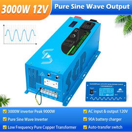2000W/ 3000W/ 4000W DC 12V Pure Sine Wave Inverter With Charger