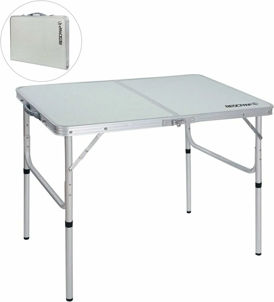 Aluminum Folding Camping Table with Adjustable Height Legs, 2/3/4ft