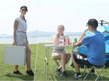 Load image into Gallery viewer, Aluminum Folding Camping Table with Adjustable Height Legs, 2/3/4ft