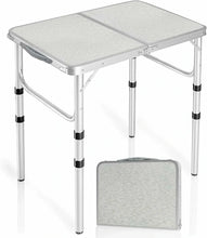 Load image into Gallery viewer, Aluminum Folding Camping Table with Adjustable Height Legs, 2/3/4ft