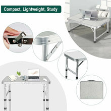 Load image into Gallery viewer, Aluminum Folding Camping Table with Adjustable Height Legs, 2/3/4ft