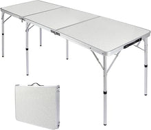 Load image into Gallery viewer, Aluminum Folding Camping Table with Adjustable Height Legs, 2/3/4ft
