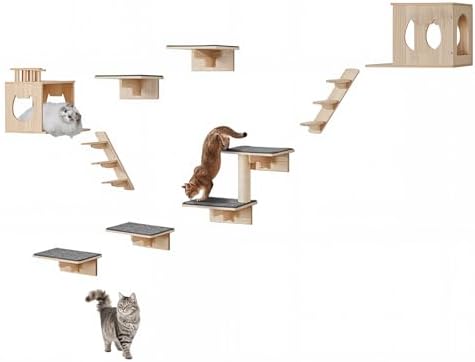 VEVOR Wall Mounted Cat Shelves, Cat Wall Shelves and Perches