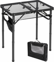 Load image into Gallery viewer, Folding Grill Table for Outside with Adjustable Height Legs