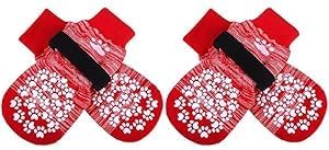 EXPAWLORER Anti Slip Dog Socks to Prevent Licking Paws, Dog Shoes for Hot Pavement, Dog Booties for Small Medium Large Senior Dogs, Traction Control Boots & Paw Protectors for Hardwood Floors