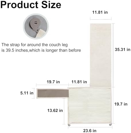 Cat Scratch Sofa Protector, 23.6" L*19.7" W Cat Scratch Furniture Protector Pad