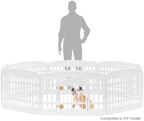 IRIS USA 8-Panel Dog Playpen, Pet Enclosure
