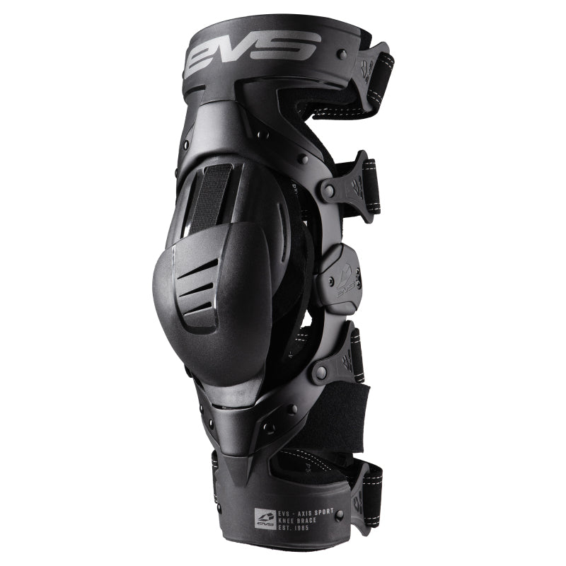 EVS Axis Sport Knee Brace Black/Black/Grey - Large/Left