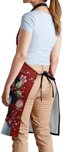 Sweetshow Cute Dog Apron with 2 Pockets and Adjustable Neck Waterproof Kitchen