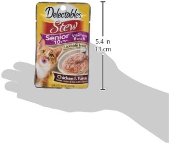 Hartz Delectables Stew Senior Lickable Wet Cat Treats, Multiple Flavors 1.4 Ounce (Pack of 12)