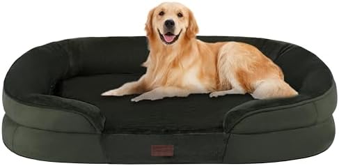 Dwanton Orthopedic Waterproof Large Dog Bed Sofa, Gel Memory Foam