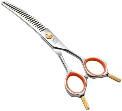 6" Small Curved Chunker Scissors, Japanese 440C Steel