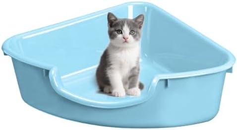 Corner Litter Box, Low Entry Kitten Litter Box