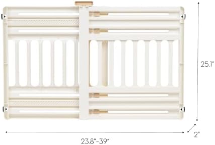 IRIS USA Pet Gate, Adjustable Width