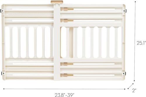 IRIS USA Pet Gate, Adjustable Width
