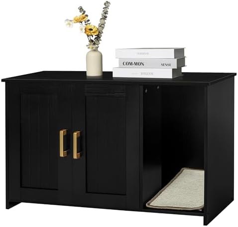 Dwanton Cat Litter Box Enclosure,