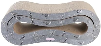 CSR1014E Suvi 26" Modern Cardboard Infinity 2-in-1 Lounge Bed Cat Scratcher