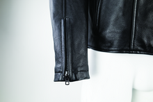 Load image into Gallery viewer, Kuryakyn Leather By River Road Race Leather Jacket Black - Small