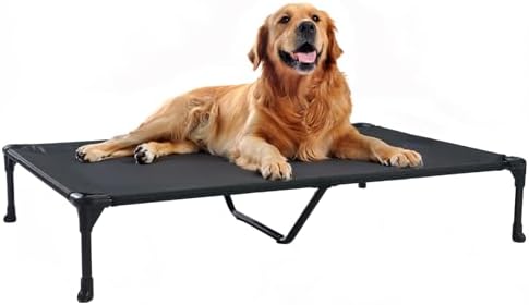 Veehoo Cooling Elevated Dog Bed, Portable Raised Pet Cot