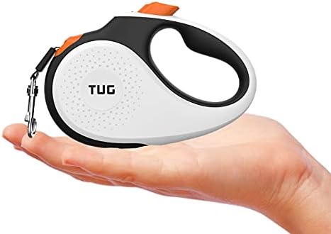 TUG Tiny Retractable Dog Leash, 10 ft