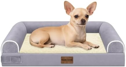NANUYA Orthopedic Dog Bed for Small Dogs, 24 x 16 Inch