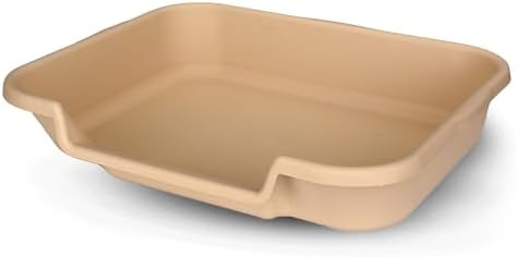 KittyGoHere Senior Cat Litter Box, Large Litter Pan, Beach Sand