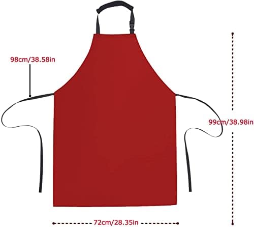 Homsolver Waterproof Dishwasher Apron, Adjustable Rubber Butcher Apron