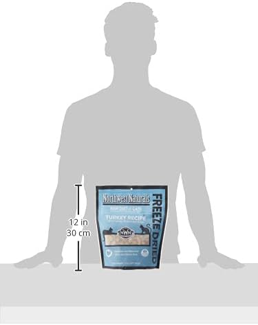 Northwest Naturals Freeze-Dried Turkey Cat & Kitten Food – Bite-Sized Nibbles – Healthy, Limited, Human-Grade Ingredients, All-Natural, High-Protein Raw Diet – Complete & Balanced, Made in USA, 11 oz