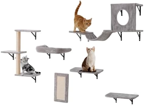 VEVOR Wall Mounted Cat Shelves, Cat Wall Shelves and Perches