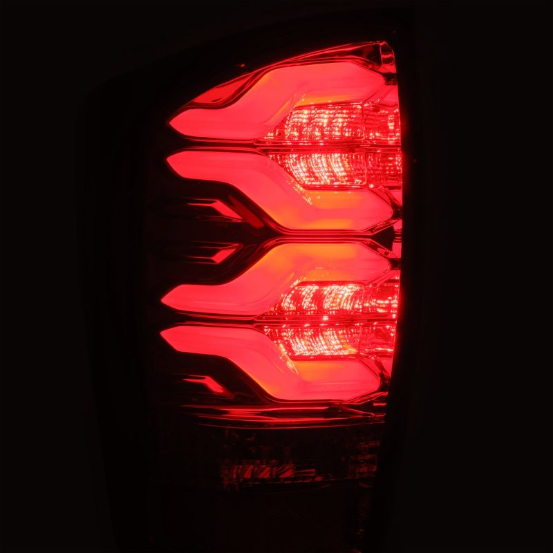 AlphaRex 16-23 Toyota Tacoma PRO-Series LED Tail Lights Jet Black